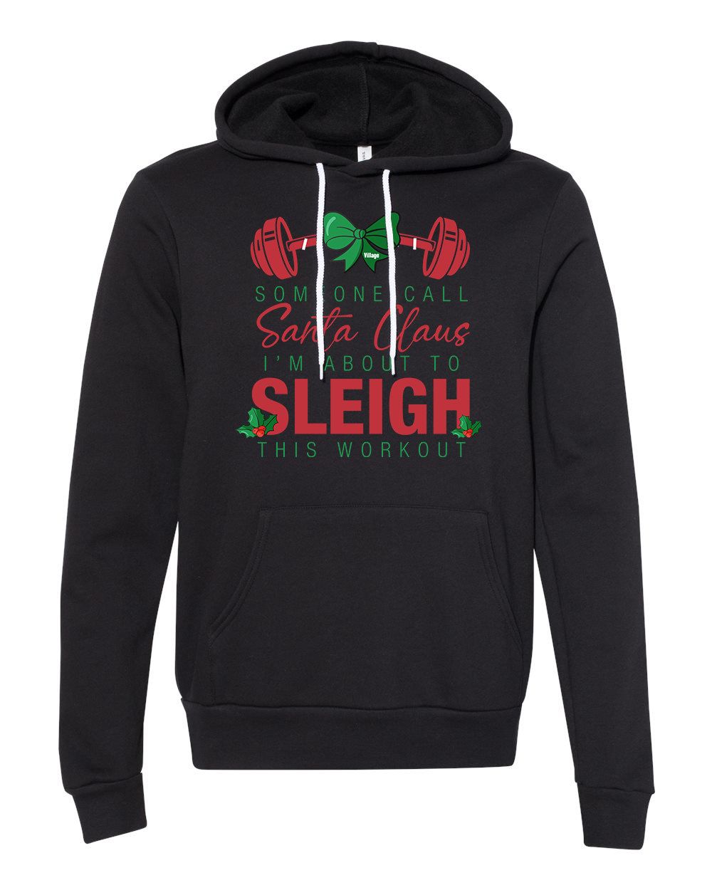 Sleigh Ladies Unisex Fleece Hoodie