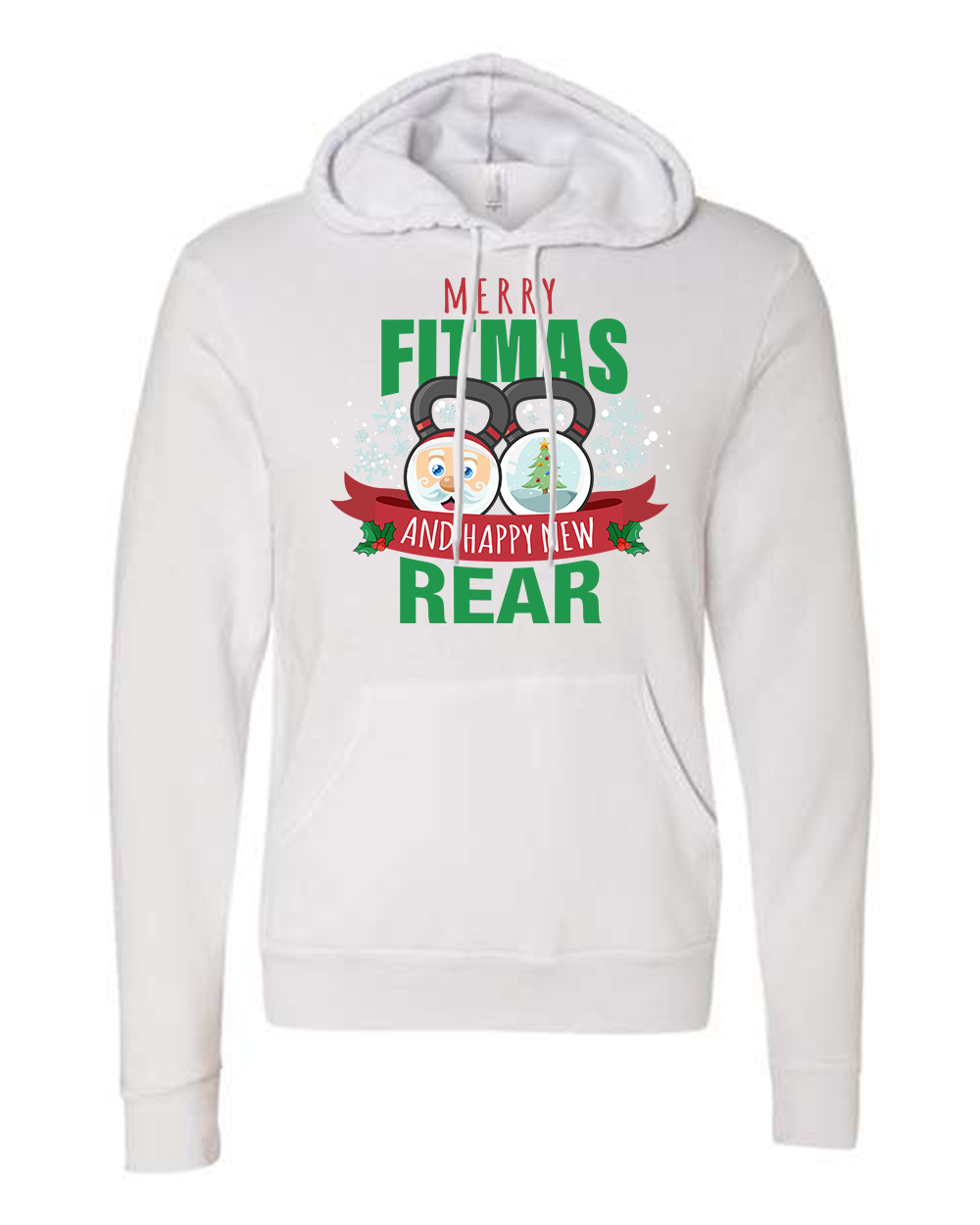Merry Fitmas Unisex Fleece Hoodie