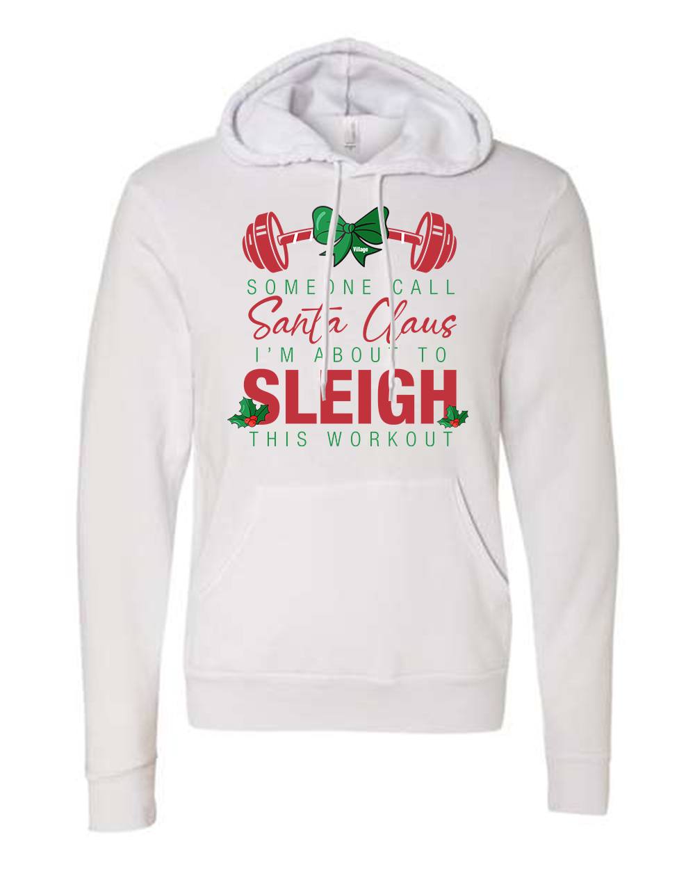 Sleigh Ladies Unisex Fleece Hoodie