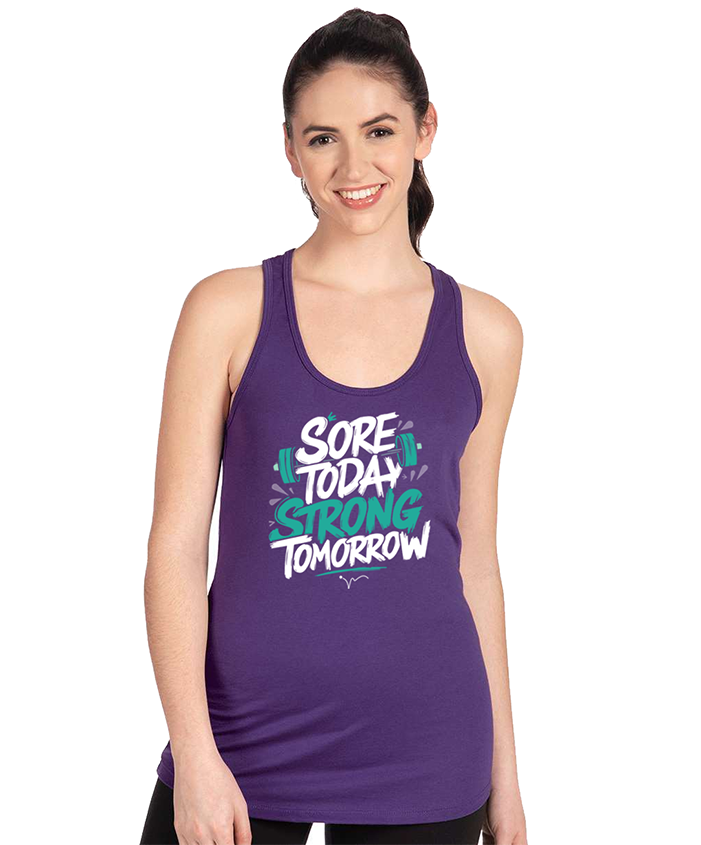 Strong Ladies Raceback Tank