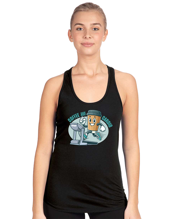 Coffee & Cardio Ladies Raceback Tank