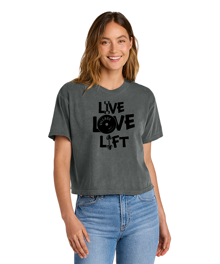 Live Love Lift Ladies Heavyweight Boxy Tee