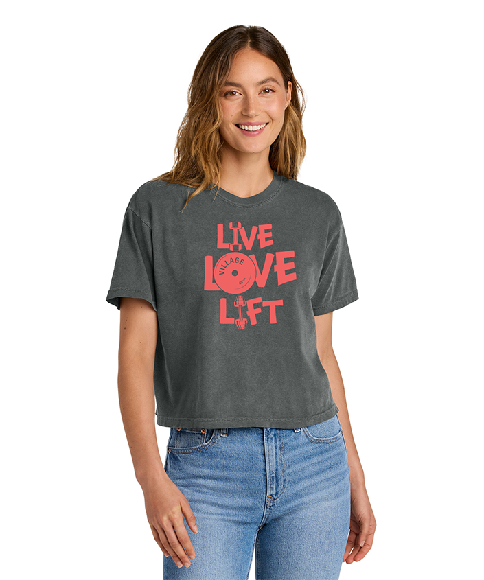 Live Love Lift Ladies Heavyweight Boxy Tee