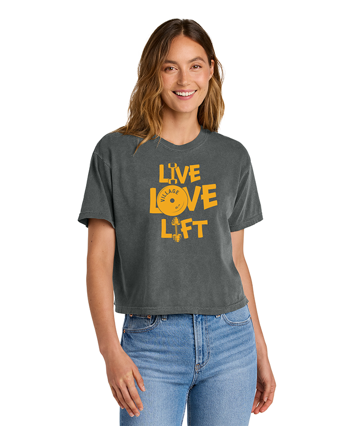 Live Love Lift Ladies Heavyweight Boxy Tee