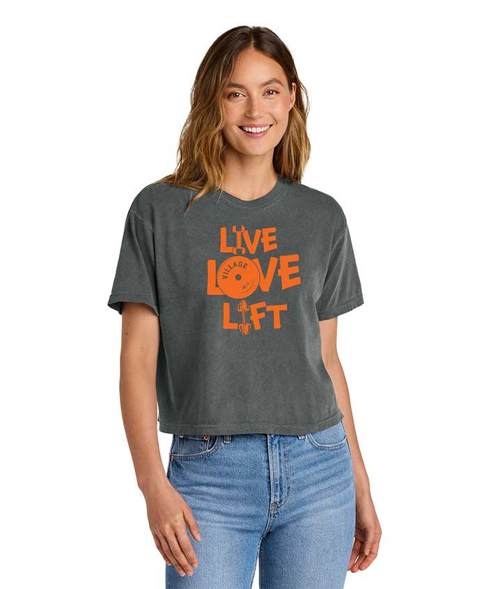Live Love Lift Ladies Heavyweight Boxy Tee