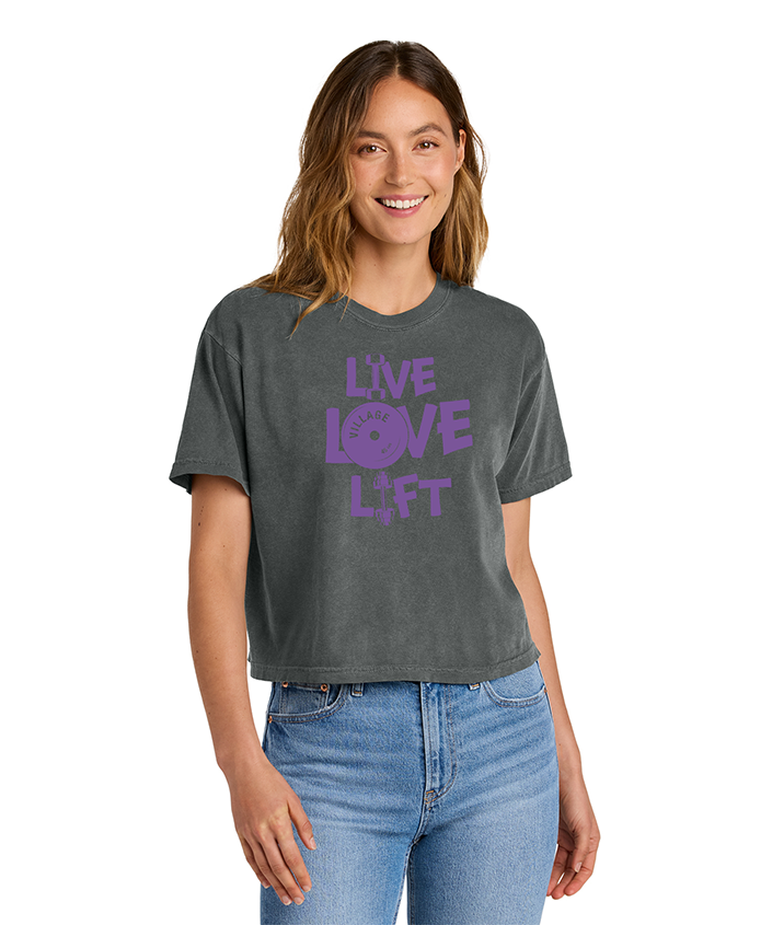 Live Love Lift Ladies Heavyweight Boxy Tee