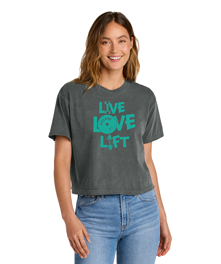 Live Love Lift Ladies Heavyweight Boxy Tee