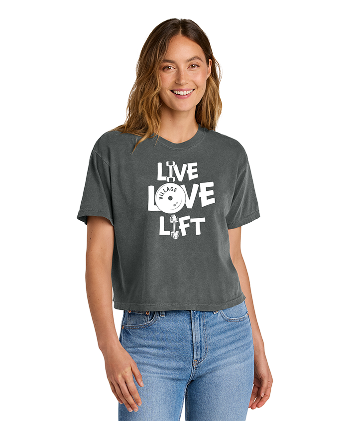 Live Love Lift Ladies Heavyweight Boxy Tee