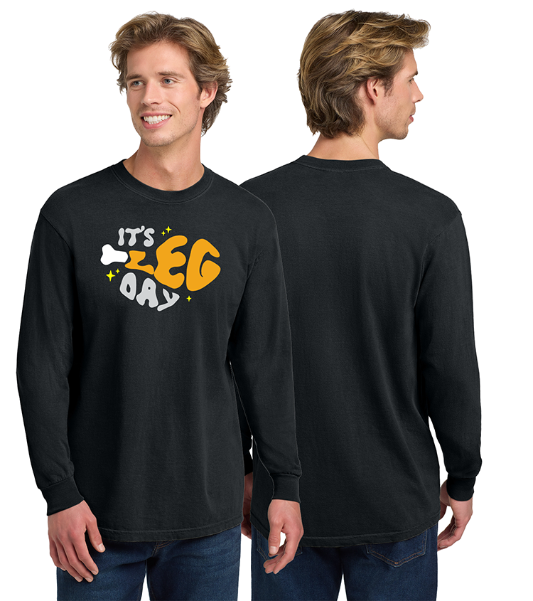 Leg Day Unisex Heavyweight Long Sleeve Tee