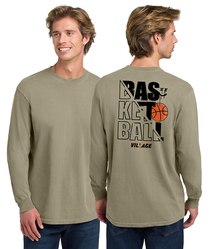 Village Basketball Unisex Heavyweight Long Sleeve Tee
