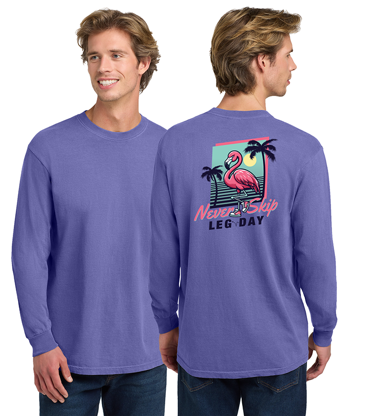 Never Skip Unisex Heavyweight Long Sleeve Tee