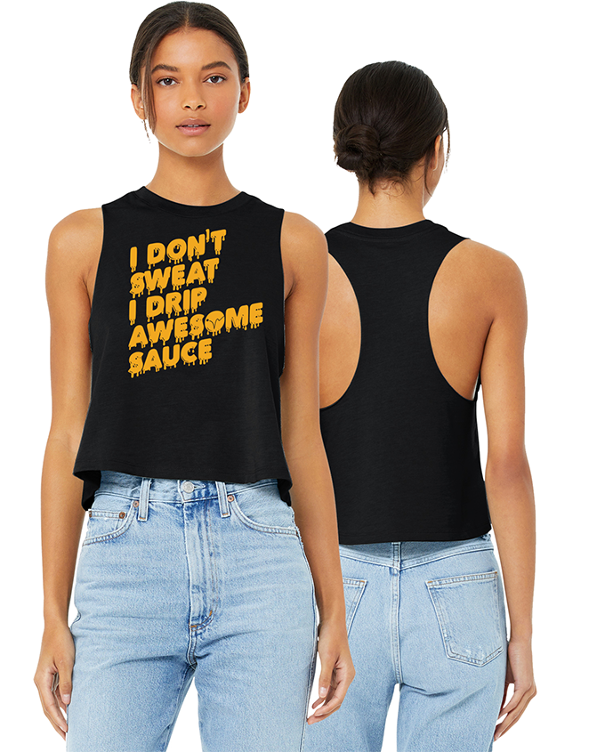 Awesome Sauce Ladies Cropped Tank
