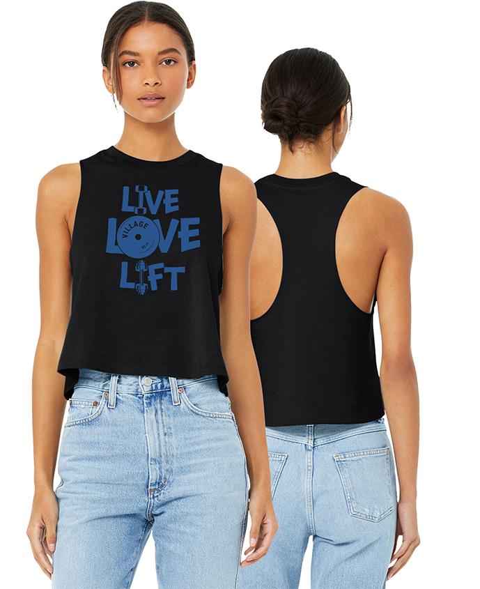 Live Love Lift Ladies Cropped Tank