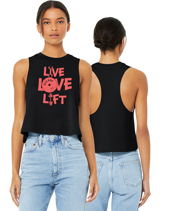 Live Love Lift Ladies Cropped Tank