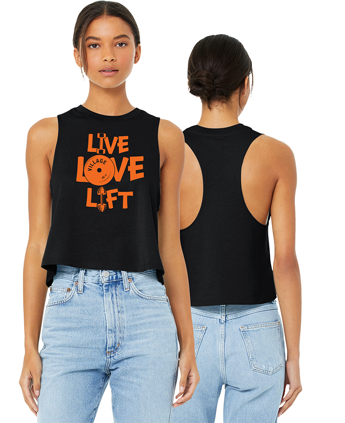 Live Love Lift Ladies Cropped Tank