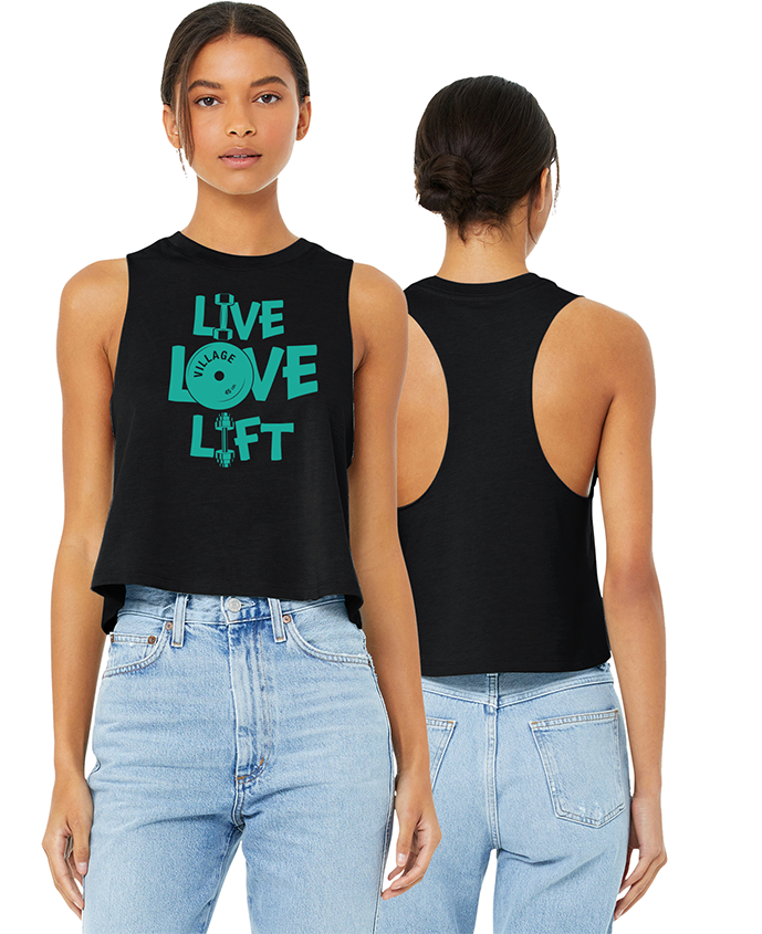 Live Love Lift Ladies Cropped Tank