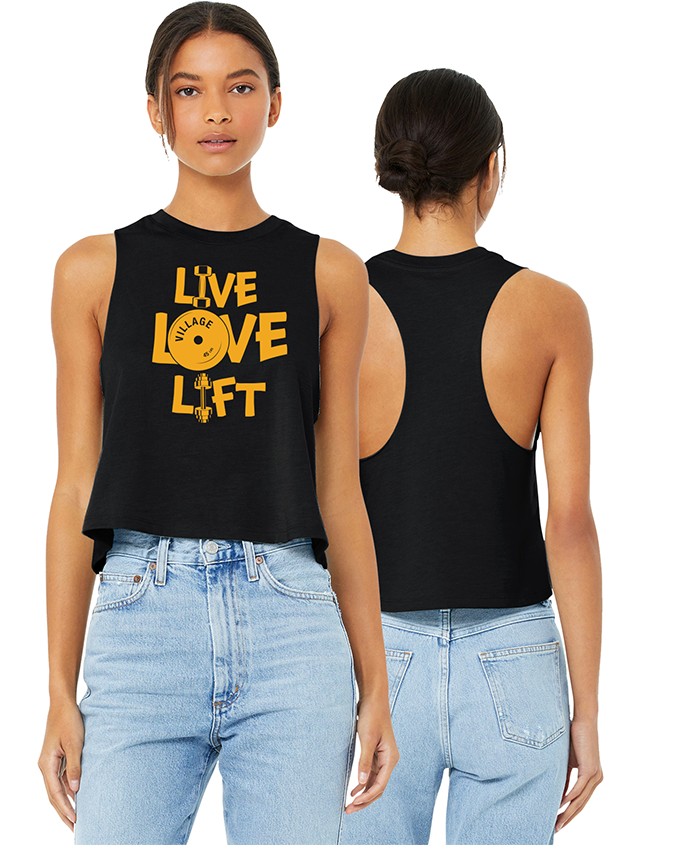 Live Love Lift Ladies Cropped Tank