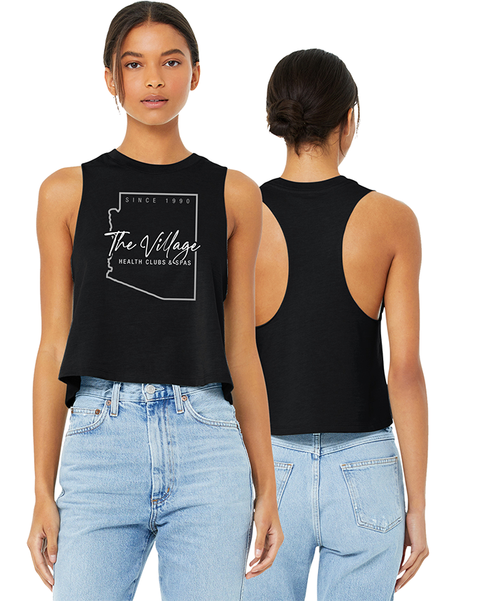 Village State Ladies Cropped Tank
