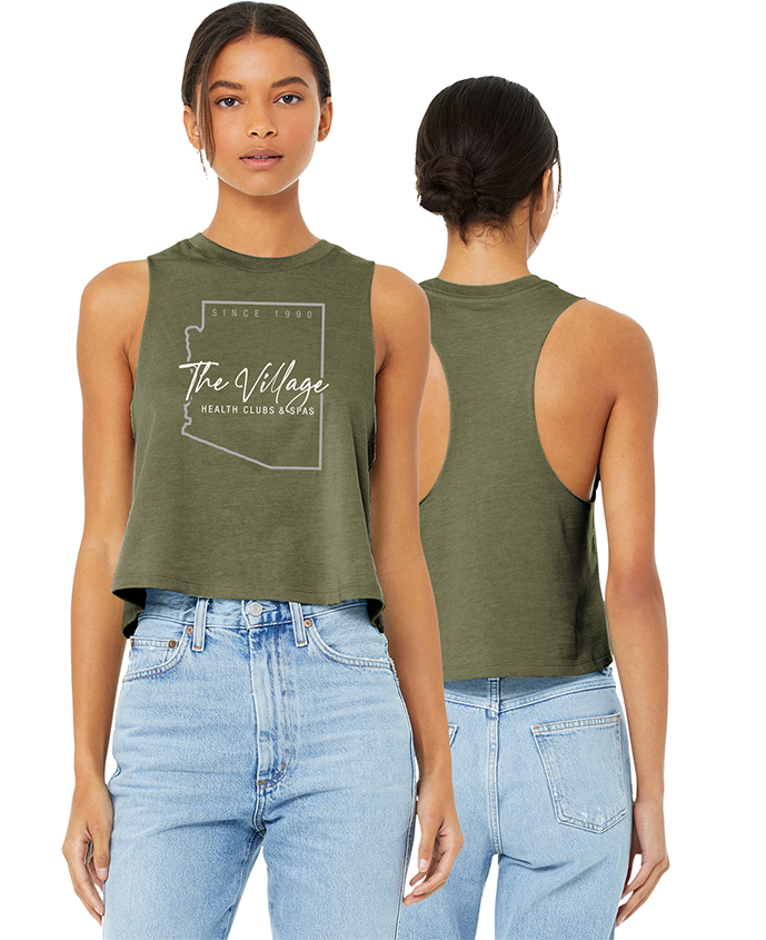 Village State Ladies Cropped Tank