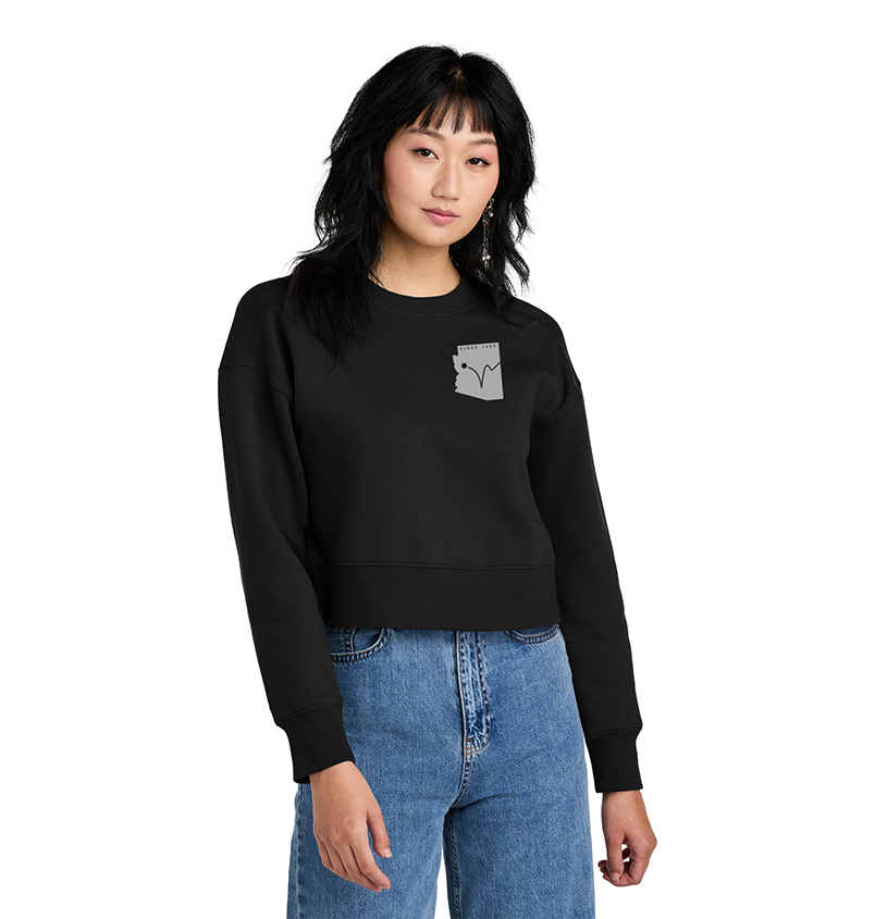 Since 1990 Ladies Fleece Cropped Crew