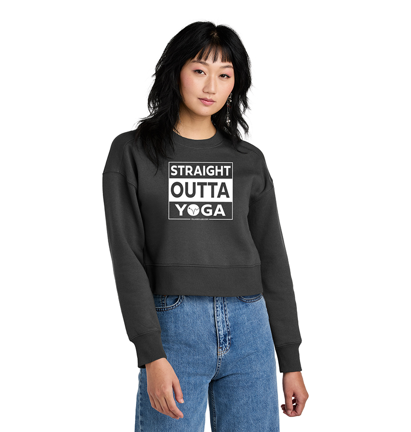 S.O.Y Ladies Fleece Cropped Crew