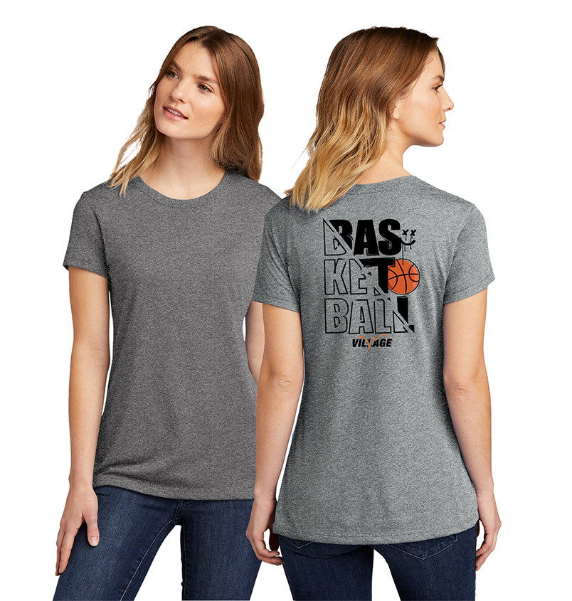 Village Basketball Ladies Crew Tee