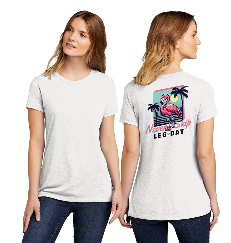 Never Skip Ladies Crew Tee