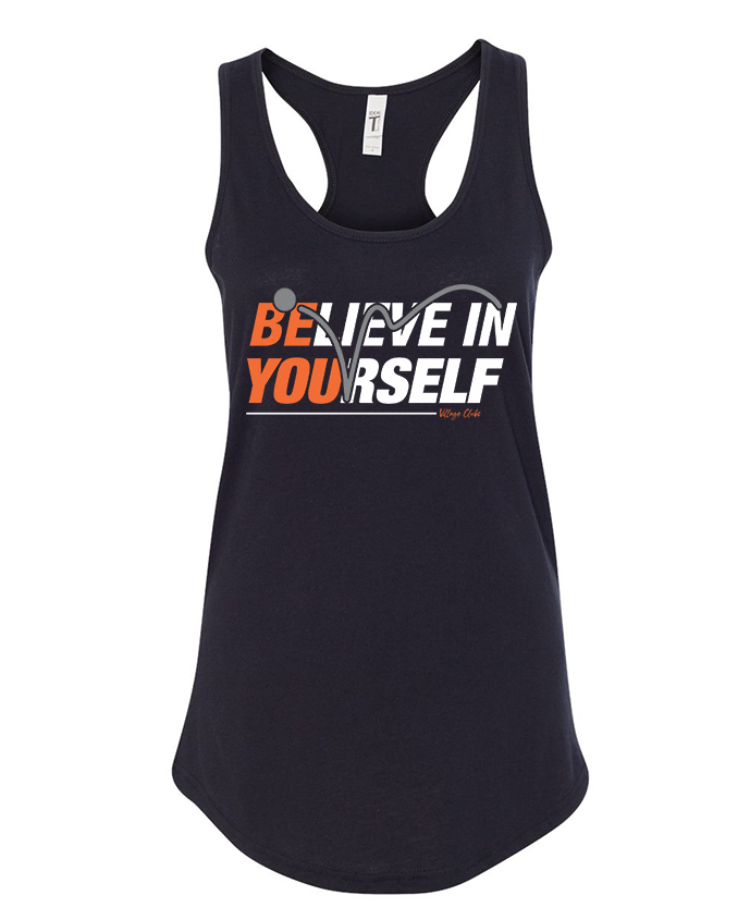 Believe - Ladies Racerback Tank