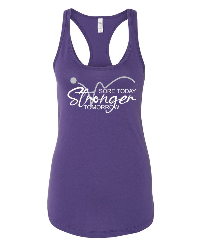 Stronger - Ladies Racerback Tank