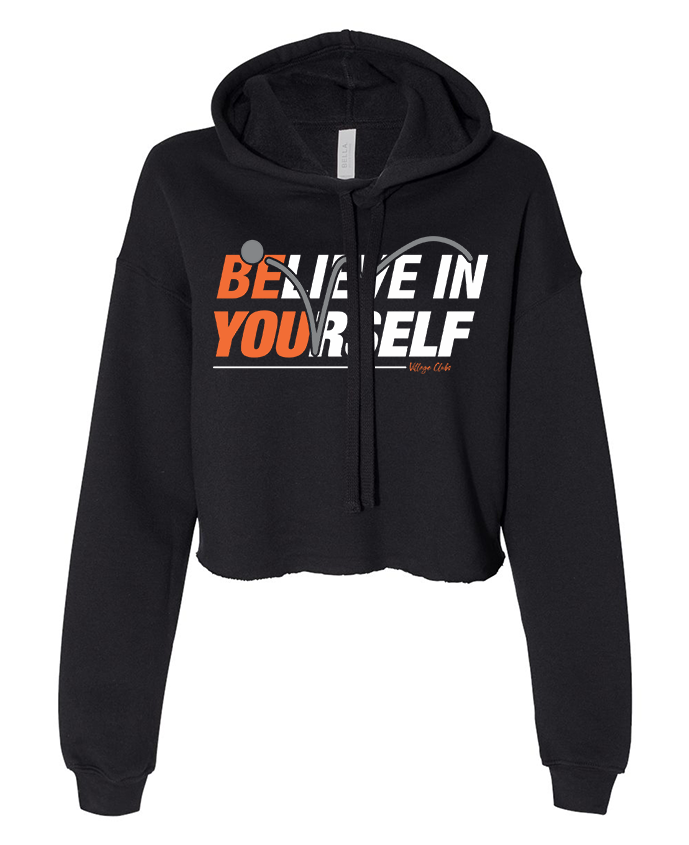 Believe - Ladies Cropped Hoodie