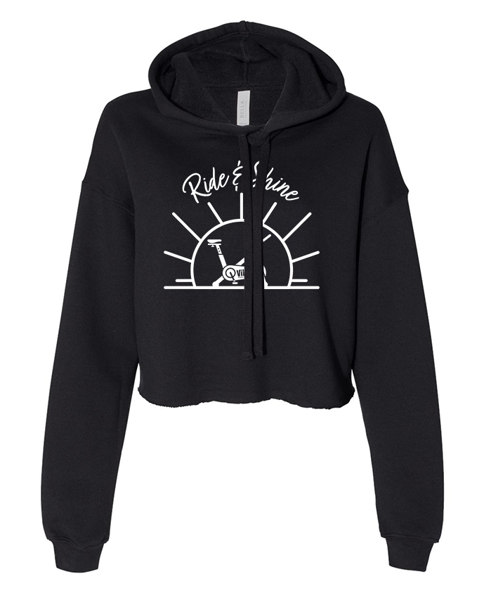 Ride & Shine - Ladies Cropped Hoodie