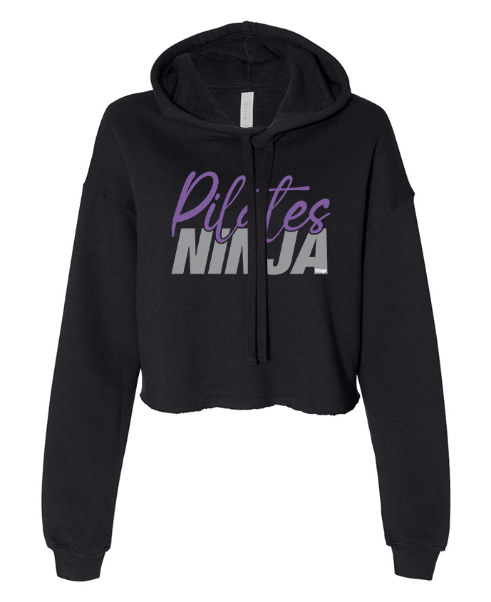 Pilates Ninja - Ladies Cropped Hoodie