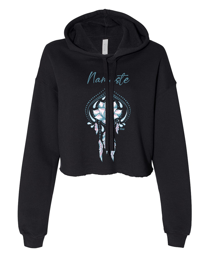 Namaste - Ladies Cropped Hoodie