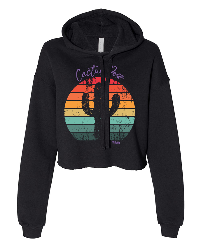 Cactus - Ladies Cropped Hoodie