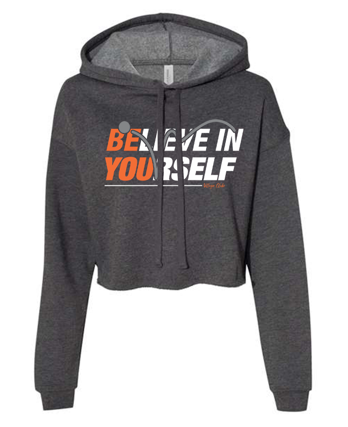 Believe - Ladies Cropped Hoodie