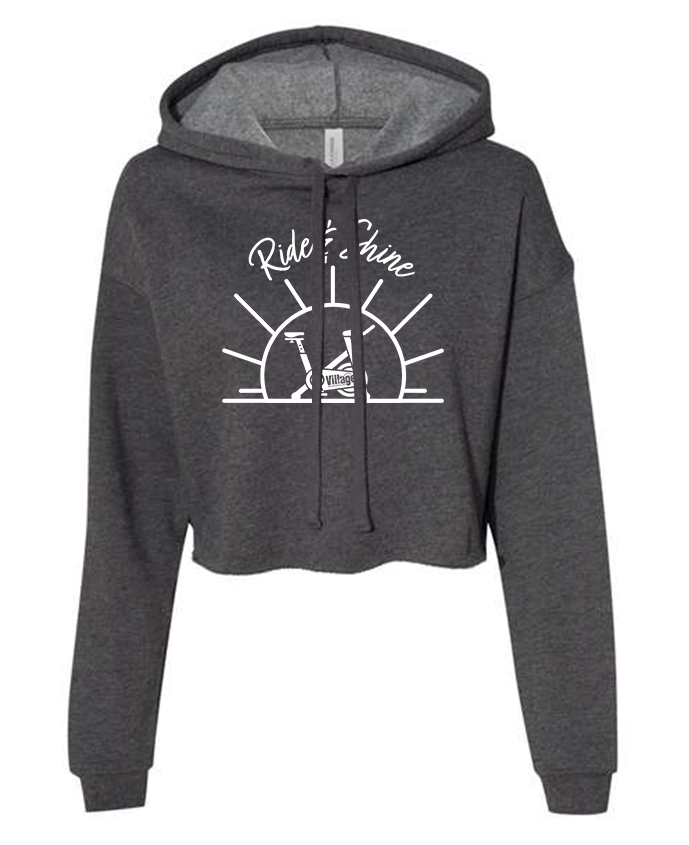 Ride & Shine - Ladies Cropped Hoodie