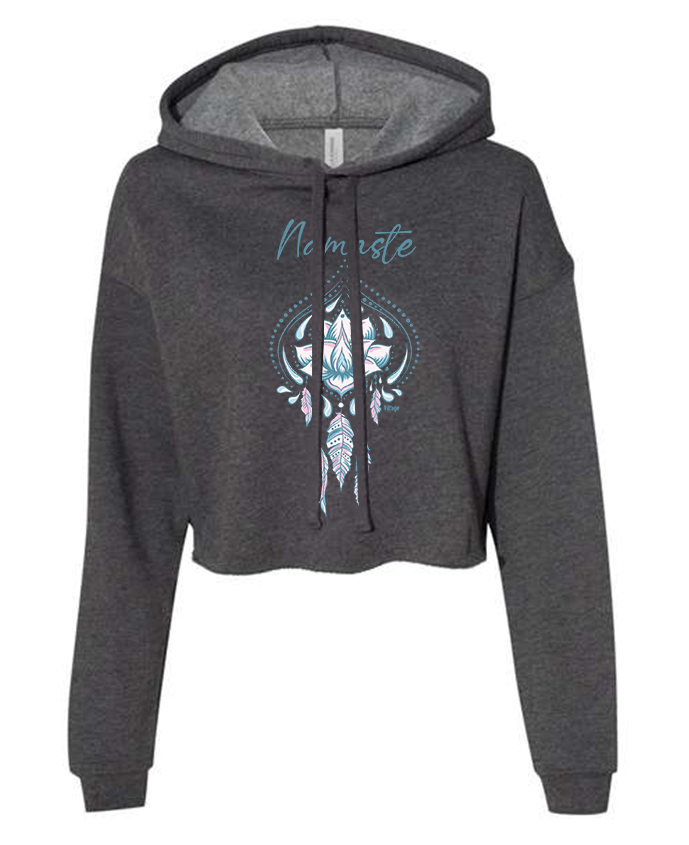 Namaste - Ladies Cropped Hoodie