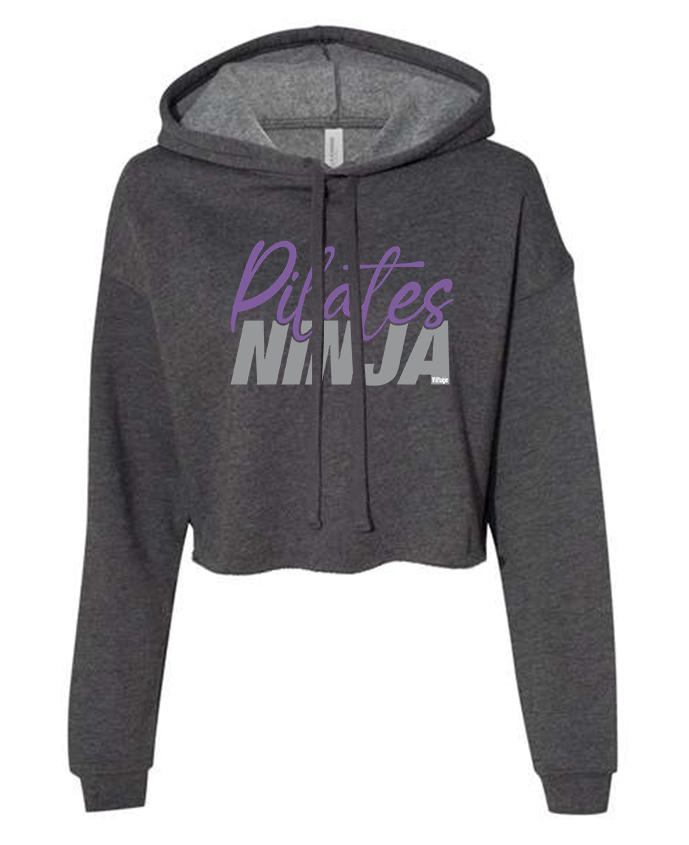 Pilates Ninja - Ladies Cropped Hoodie