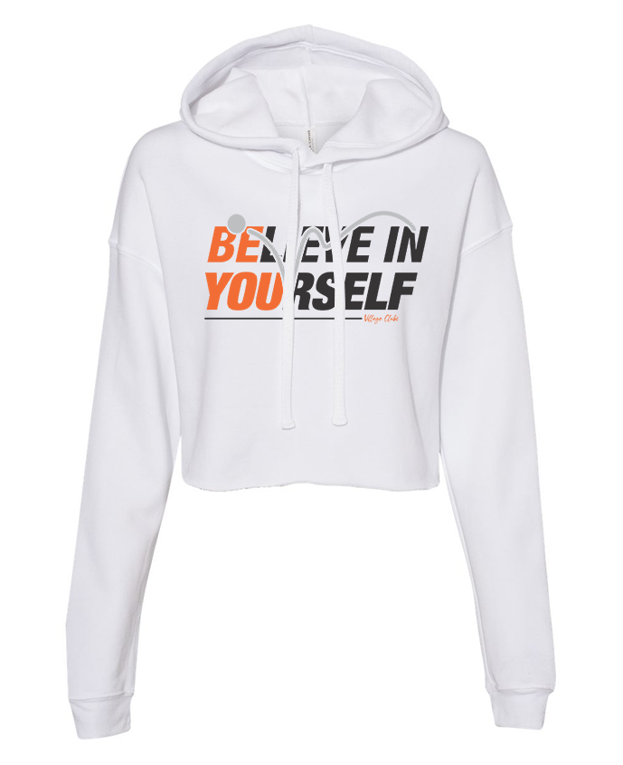Believe - Ladies Cropped Hoodie