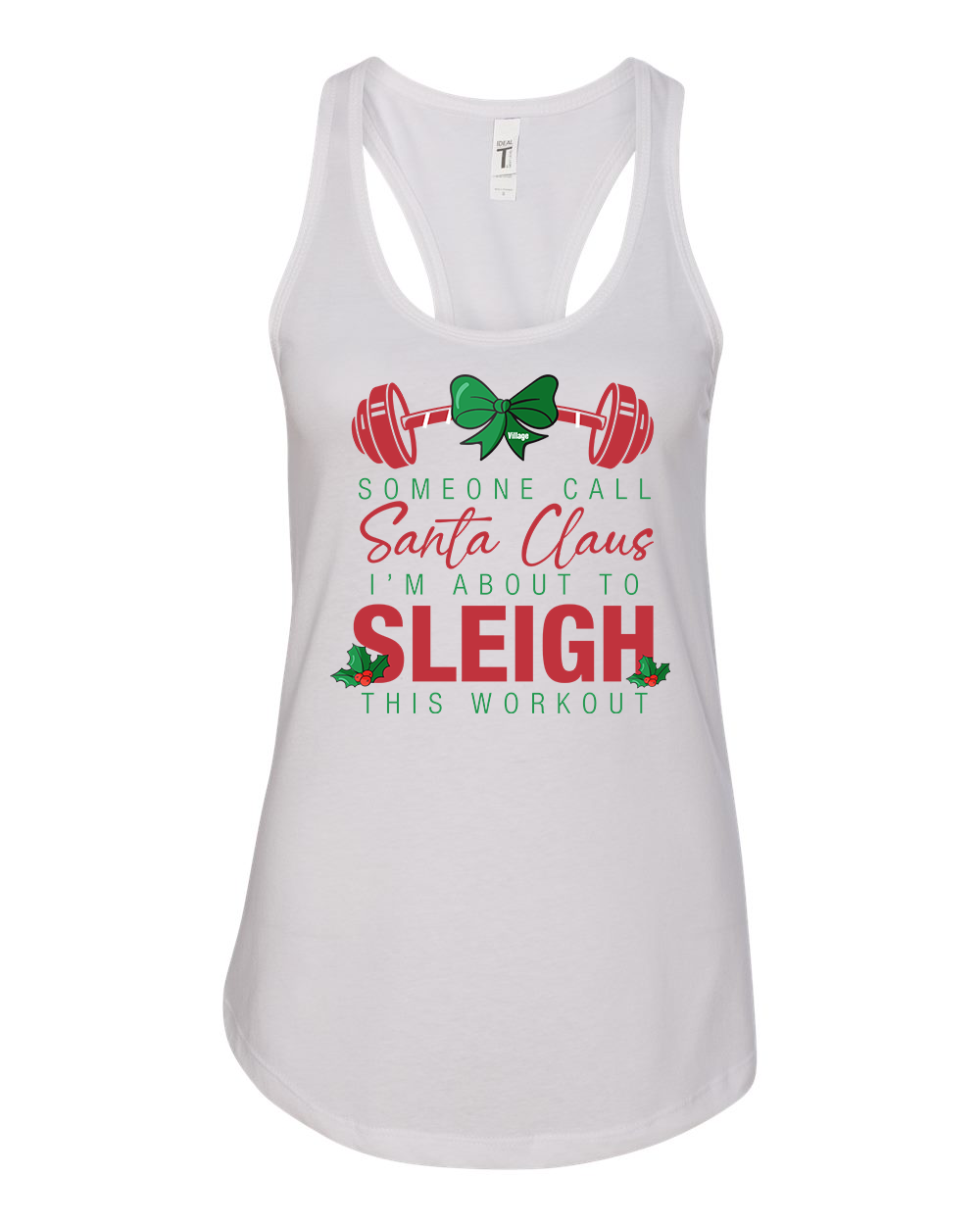 Sleigh Ladies Racerback Tank