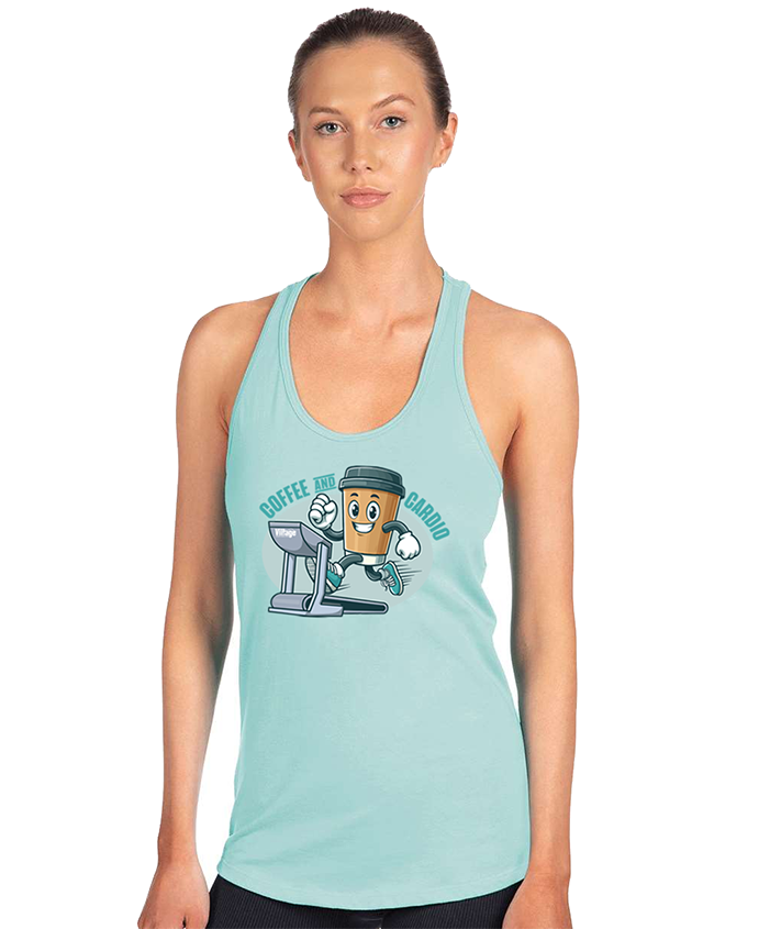 Coffee & Cardio Ladies Raceback Tank