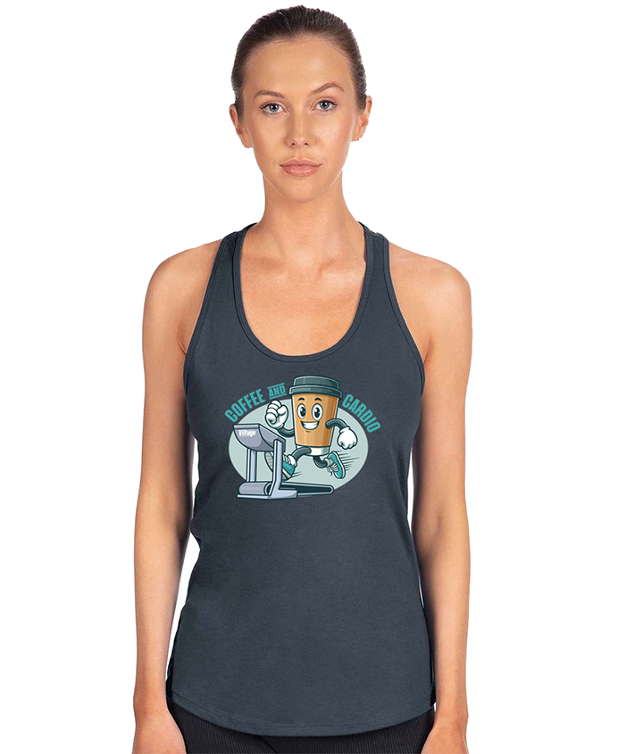 Coffee & Cardio Ladies Raceback Tank