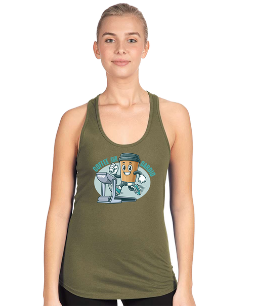 Coffee & Cardio Ladies Raceback Tank
