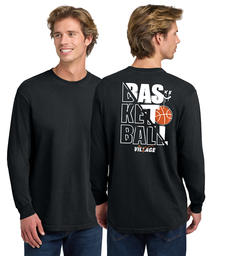 Village Basketball Unisex Heavyweight Long Sleeve Tee