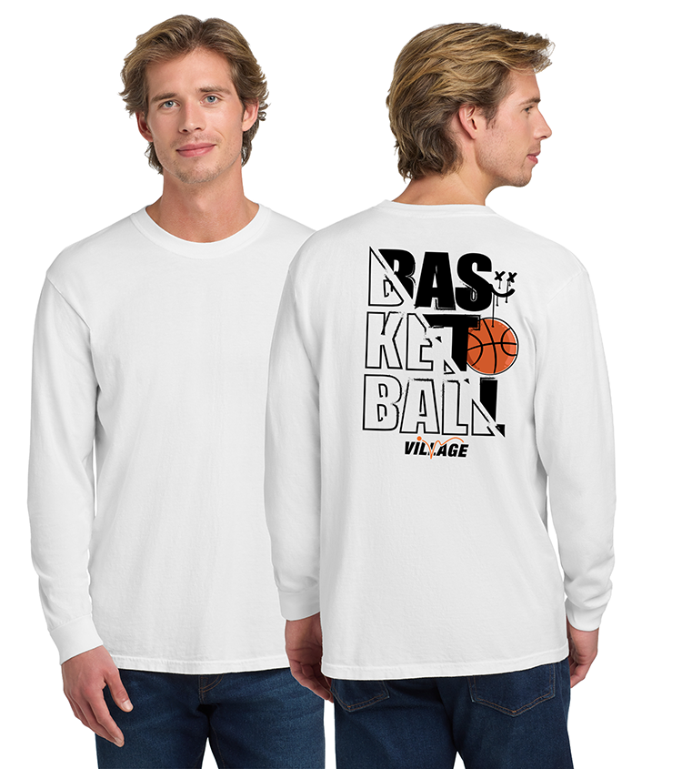 Village Basketball Unisex Heavyweight Long Sleeve Tee