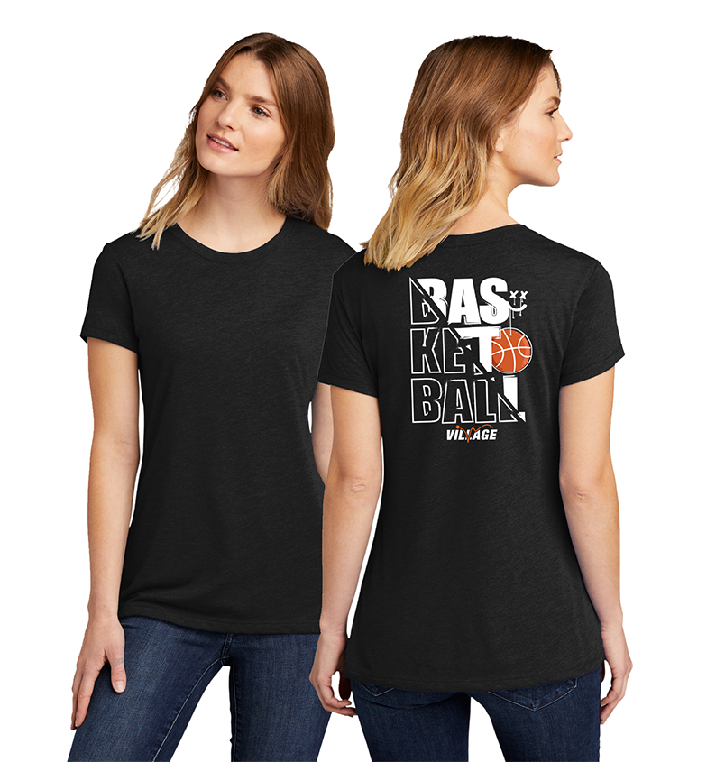 Village Basketball Ladies Crew Tee