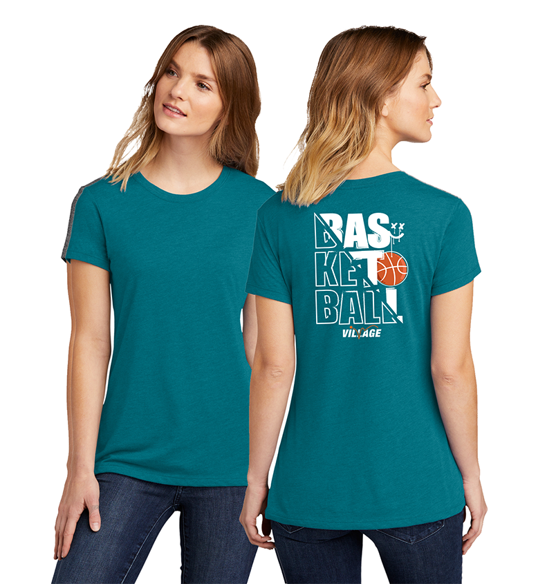 Village Basketball Ladies Crew Tee