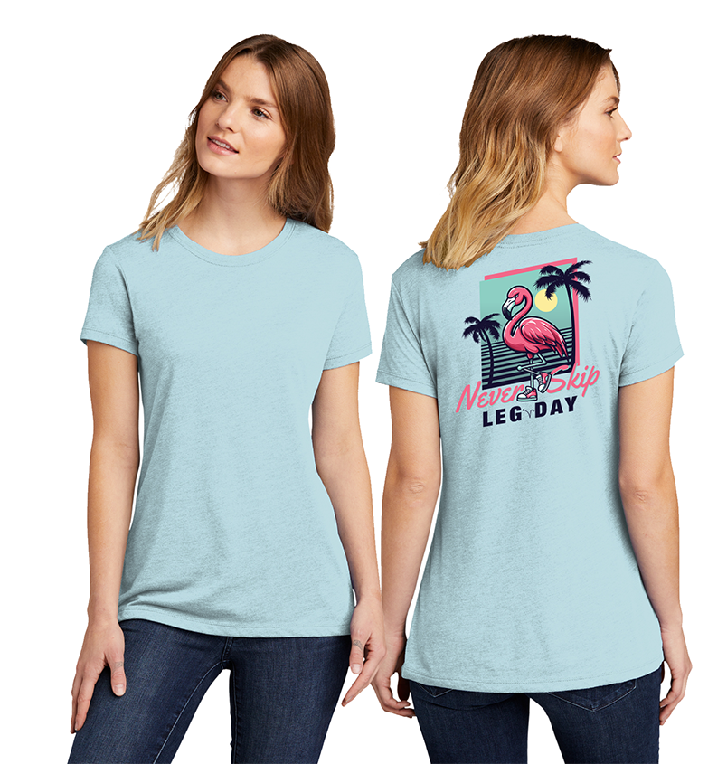 Never Skip Ladies Crew Tee