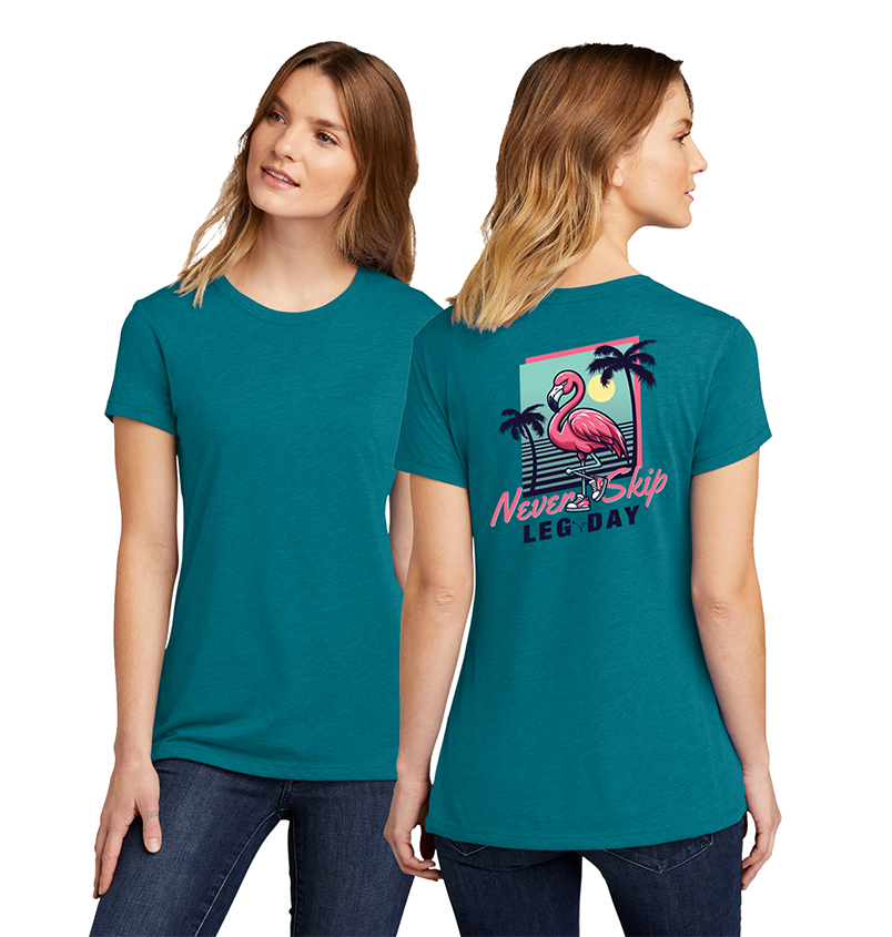 Never Skip Ladies Crew Tee