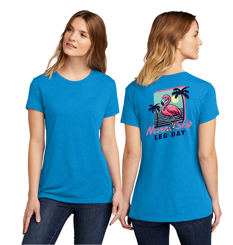Never Skip Ladies Crew Tee